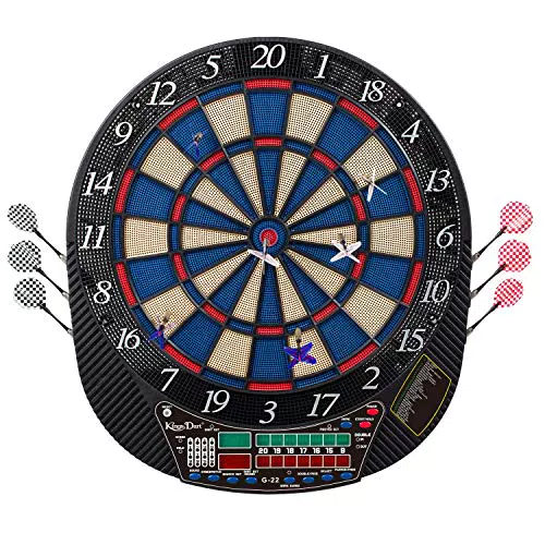 Kings Dart Dartscheibe „Cricket“, Elektronische Dartscheibe in Turniergröße