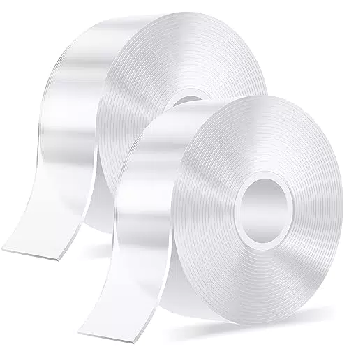 kinkaivy Doppelseitiges Klebeband extra stark, 10M Nano Tape Spurloses Waschbares Klebeband