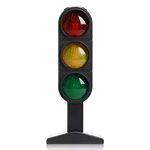 Kisangel Kinder Ampel Spielzeug Verkehrsampel Modell Spielzeug Verkehr Stop Zeichen Licht Lampe Spielzeug für Kinder frühe Bildung Spielzeug