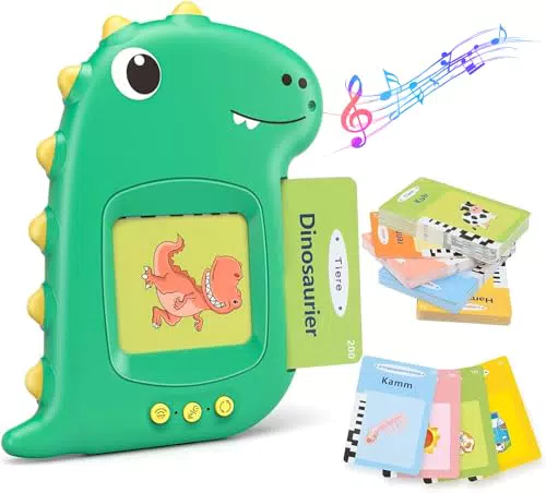 Kizmyee Sprechende Flash-Karten Lernspielzeug für Kinder ab 3 4 5 6 Jahr