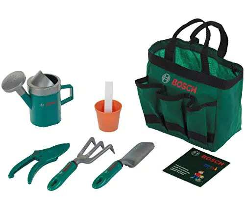 Klein Theo 2787 Bosch Garten Gartentaschen-Set I Hochwertiges Kinder-Gartenset I Inkl. Schaufel