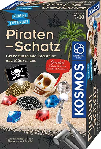 KOSMOS 657888 Piraten-Schatz Experimentierset, Ausgrabungs-Set für Kinder ab 7 Jahren