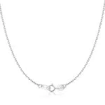 Krfy Kette Silber 925 ohne Anhänger 1.35 mm Diamantschliff Kabelkette Halskette für Frauen Mädchen