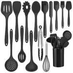 Küchenhelfer Set, Joyfair 15-teiliges Silikon Kochutensilien Kochbesteck Set