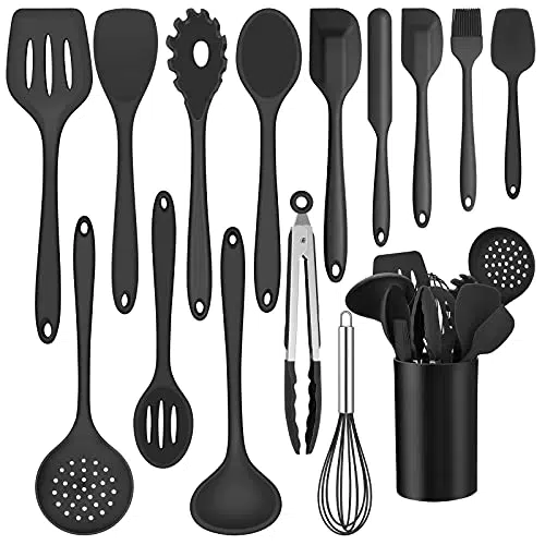 Küchenhelfer Set, Joyfair 15-teiliges Silikon Kochutensilien Kochbesteck Set