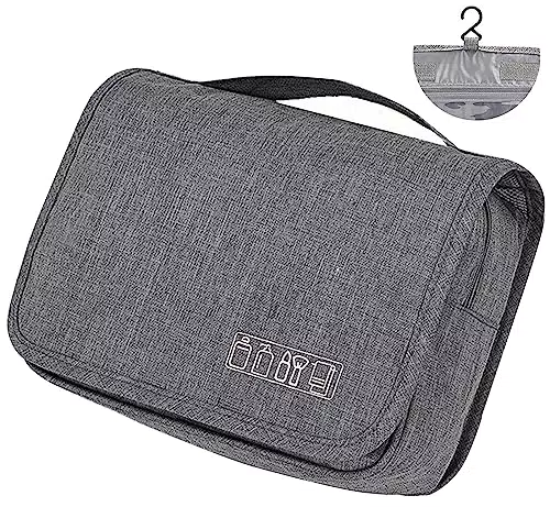 Kulturtasche zum Aufhängen Waschtasche für Herren und Frauen Kosmetiktasche Reise-Tasche für Koffer & Handgepäck Urlaub Waschbeutel Toiletry Bag