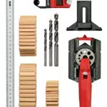 kwb Dübelhilfe/Dübellehre Set inkl. je 50 Dübel und 1 Bohrer 6