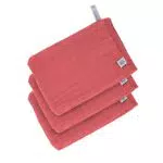 Lässig 1312017611 Muslin Wash Glove Set 3 rosewood