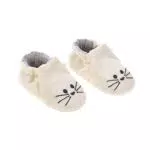 LÄSSIG Babyschuhe Erstlingsschuhe bis 6 Monate Bio-Baumwolle GOTS Einheitsgröße/Baby Shoes Little Chums Cat
