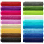 Lashuma 4er Handtücher Set Schwarz, Pure Waschlappen Frottee