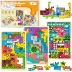 LEcylankEr Puzzle Tetris 3 Stück Tangram 2 3 4 Jahre