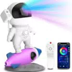 LED Sternenhimmel Projektor Astronaut, Galaxy Sternenprojektor mit Nachtlicht-Fernbedienung-APP kontrolle-Timer-360°Rotation