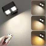 LED Wandleuchte Innen, Aufladbare Wandlampe 5 Helligkeit 3 Farbtemperaturen