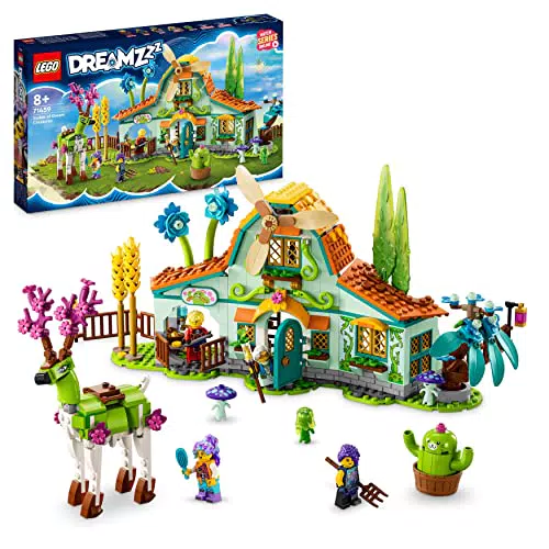 LEGO 71459 DREAMZzz Stall der Traumwesen, Fantasy-Bauernhof-Spielzeug mit Hirschfigur