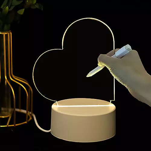 LELYFIT DIY Personalisiertes Nachtlicht, 7 Farben LED Kreative DIY-Lampe