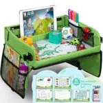 lenbest Kinder Reisetisch Kindersitz Spiel - Lernspielzeug für den Innenbereich mit 1 Transparenter Zeichnungsfilm
