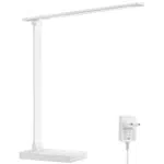 Lepro Schreibtischlampe, LED Tischlampe Dimmbar, Nachttischlampe 655LM 3 Farben und 5 Helligkeitsstufen