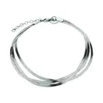 LIEBESKIND Damen-Fußkette Edelstahl One Size Silber 32016808