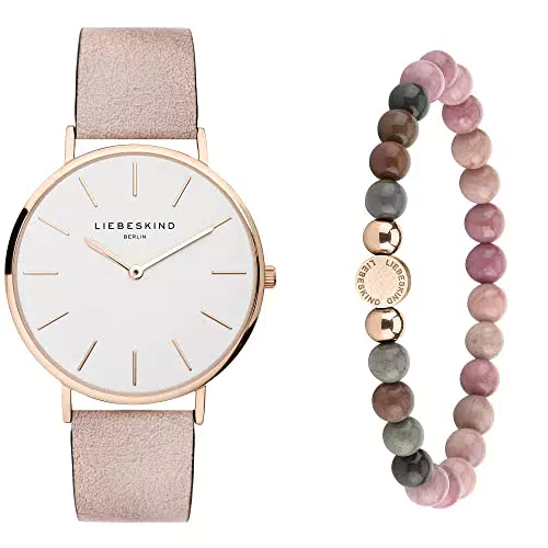 Liebeskind Set aus Armbanduhr und Beadarmband LS-0072-LQB