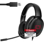 Lioncast LX40 Gaming Headset mit Mikrofon - Gaming Kopfhörer für Playstation 5 PS5/PS4/PC -Kabel USB - Gamer Headset 50-mm-High-Performance Neodym-Treiber - 7.1 Surround Sound