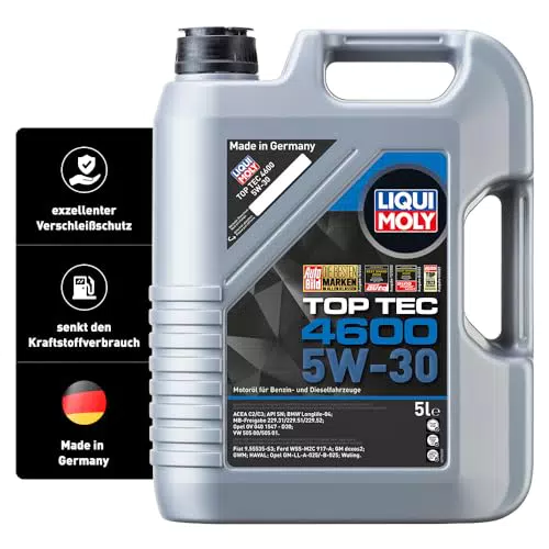 LIQUI MOLY Top Tec 4600 5W-30, 5 L, Synthesetechnologie Motoröl