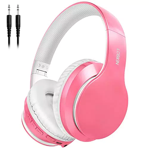 LOBKIN Kabellos Kopfhörer, Bluetooth 5.3 Kopfhörer Over Ear HiFi Stereo Sound Faltbar Kabellos Bluetooth Headset mit Kabel AUX 3