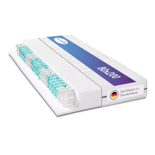 M line, Wave Smart Taschenfederkernmatratze 80x200cm H4
