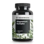 Magnesium Komplex - Premium: Aus 5 hochwertigen Verbindungen - 400mg elementares Magnesium pro Tagesdosis - Laborgeprüft