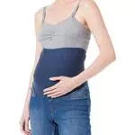 MAMALICIOUS Women's MLAMY Skinny V. Shorts, Medium Blue Denim