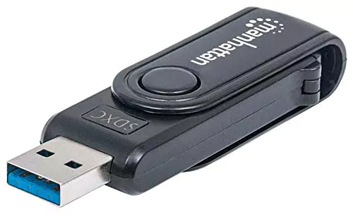 Manhattan 101981 Mini Multi-Card Reader/Writer USB 3.0 extern 24-in-1 besonders kompakt
