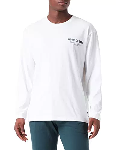 Marc O’Polo Body & Beach Herren M-Shirt LS Crew-Neck Pyjamaoberteil