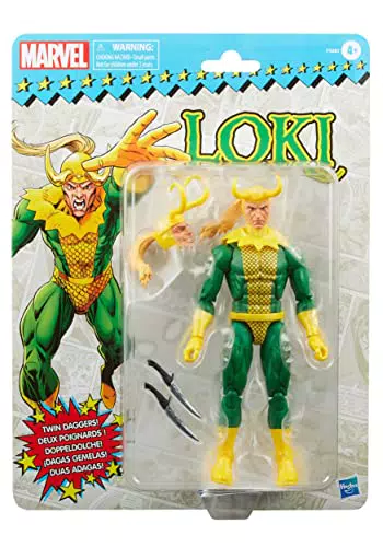 Marvel Legends Series Loki, Retroverpackung, 15 cm große Action-Figur