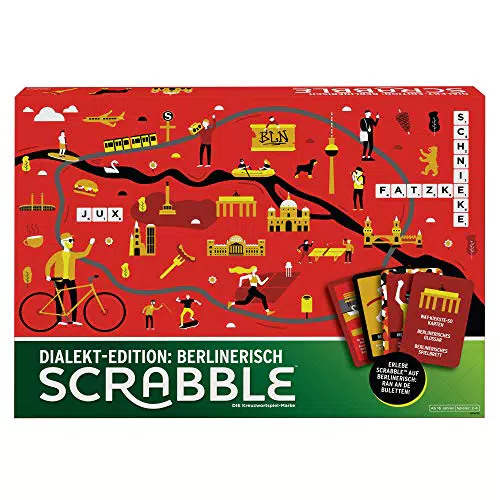 Mattel Games GPW45 - Scrabble Dialekt-Edition Berlin