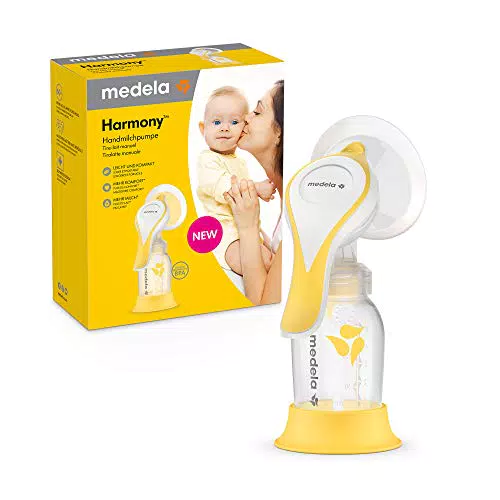 Medela Handmilchpumpe Harmony Kompaktes Schweizer Design mit PersonalFit Flex Brusthaube und Medela 2-Phasen-Expression-Technologie