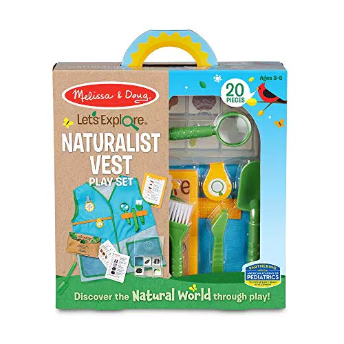 Melissa & Doug, Let's Explore Naturalist Weste Set, Pretend Play