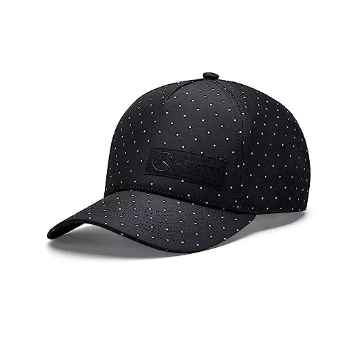 MERCEDES AMG PETRONAS Formula One Team - Gepunktete Kappe - Schwarz - Unisex - Größe: Einheitsgröße