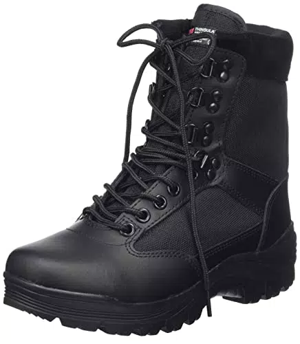 Mil-Tec Herren Vægstøvle-12822102 Wanderstiefel, Schwarz