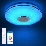 MILFECH 36W LED Deckenleuchte Dimmbar mit Bluetooth Lautsprecher