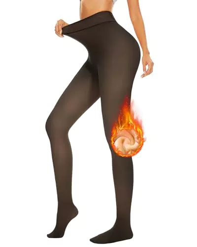 Missluck Thermo Strumpfhose Damen Thermostrumpfhosen Fleece Gefüttert Leggings im Winter