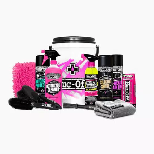 Muc Off Motorradreiniger Powersports Bucket Kit 12-teilig