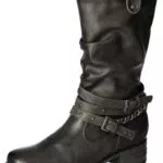 MUSTANG Damen Halblange Stiefel, Graphit