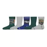 NAME IT Baby Boys NMMVAGN 5P T4 Socken, Grey Melange