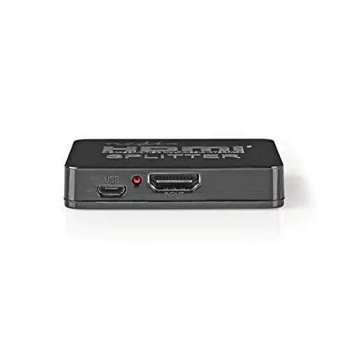 Nedis HDMI ™ Splitter - 2-Port - HDMI™ Eingang - 2X HDMI™ Ausgang - 2.25 Gbps - ABS/PVC - Schwarz