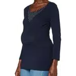 Noppies Damen Top Nurs 7/8 Slv Demi Solid Umstandsschlafanzugoberteil
