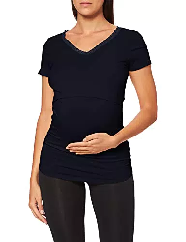 Noppies Damen Top Nurs Floor Solid Umstandsschlafanzugoberteil