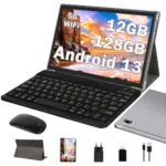 Oangcc 2024 Tablet 10 Zoll Android 13 OS mit 12GB RAM+128GB ROM