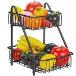 Obstkorb 2 Tier Obstschale Brotkorb Gemüsegestell für Obst
