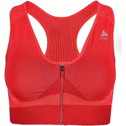 Odlo Damen Sport BH SEAMLESS HIGH SUPPORT, american beauty - cayenne