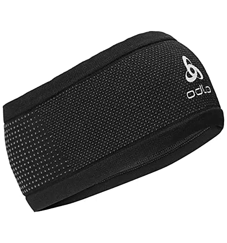 Odlo Unisex Stirnband VELOCITY CERAMIWARM, black - odlo steel grey