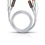 Oehlbach Silver Express Plus 200 - Erstklassiges Stereo Phono Cinch-Kabel Set für Plattenspieler & Verstärker - SPOFC & 2-Fach Schirmung - 2 m - Silber